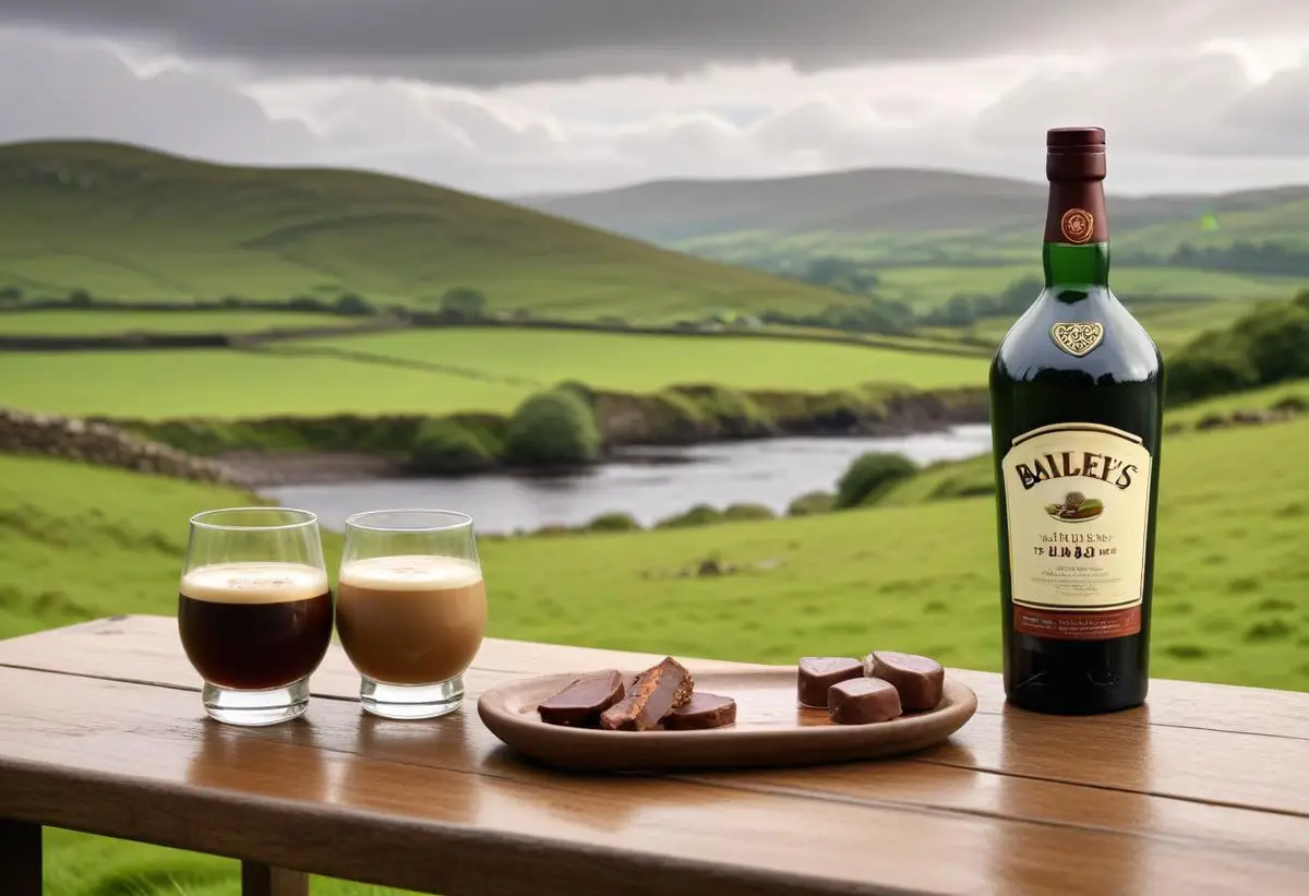 Baileys whiskey illustration