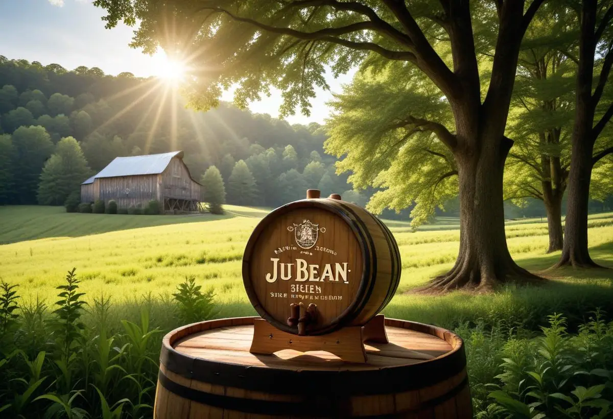 Upptäck Jim Beam whisky illustration
