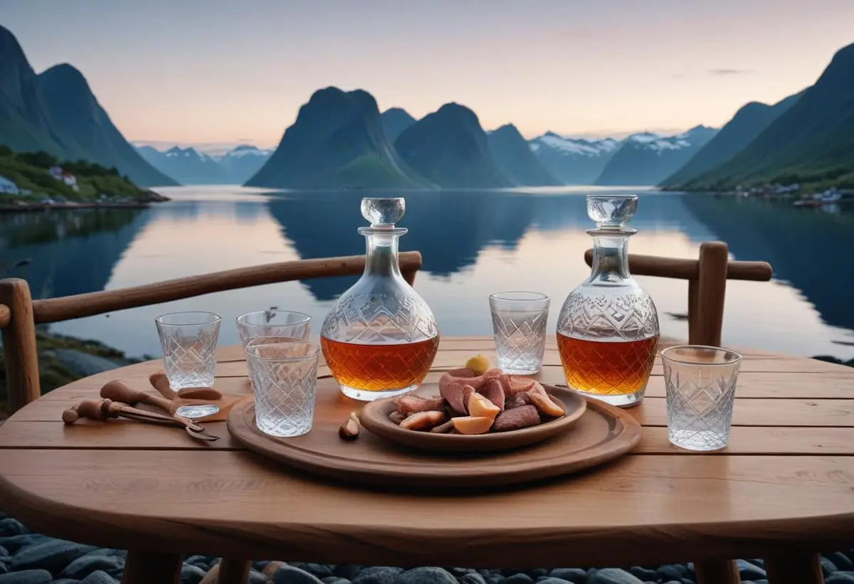 Norsk akvavit illustration