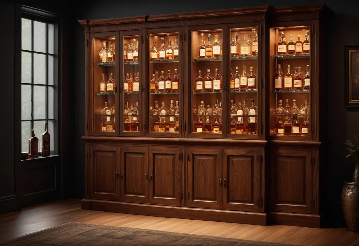 Det perfekta whiskey skåpet för din samling! illustration